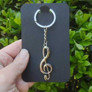 Treble Clef Keychain